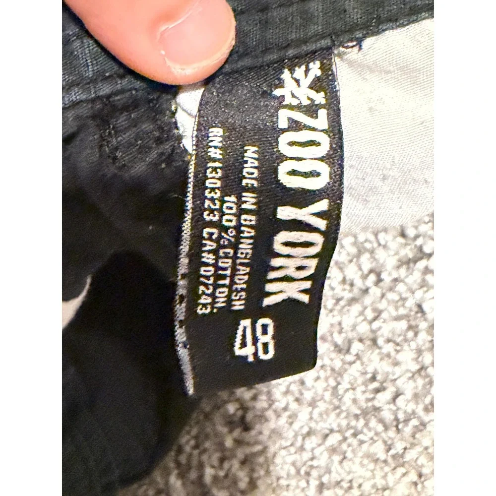 Zoo York‎ Cargo Shorts Mens 48 Black Ripstop Cotton Multi Pocket Skate Casual